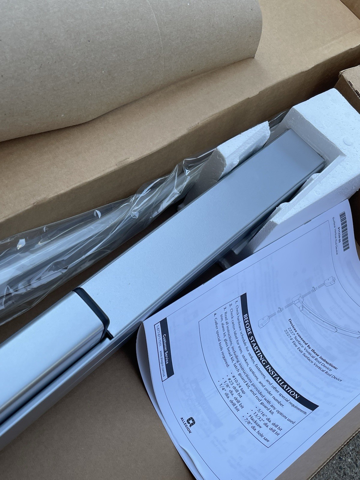 Von Duprin 2227-EO Surface Mounted Vertical Rod Exit Device (NEW)