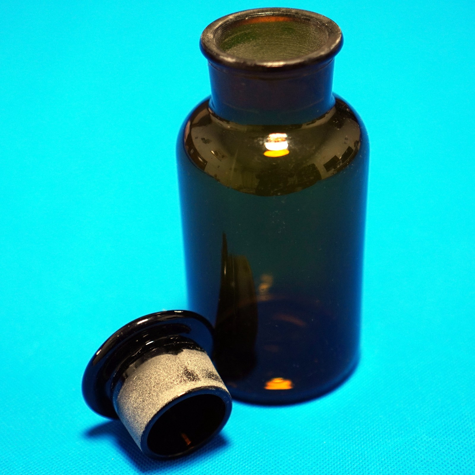 1000 ml amber brown Lab glass reagent bottle with wide ground mouth