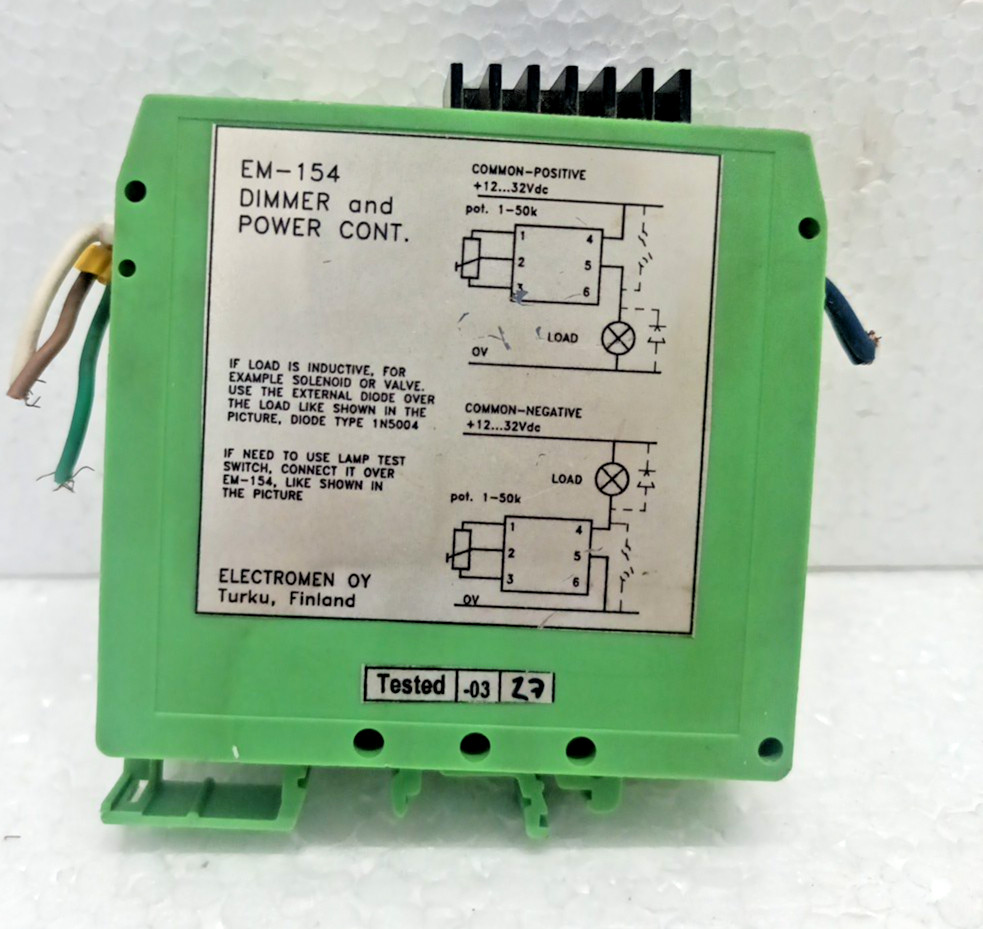 Electromen EM-154 Dimmer & Power Controller 12–32VDC Industrial Module Finland