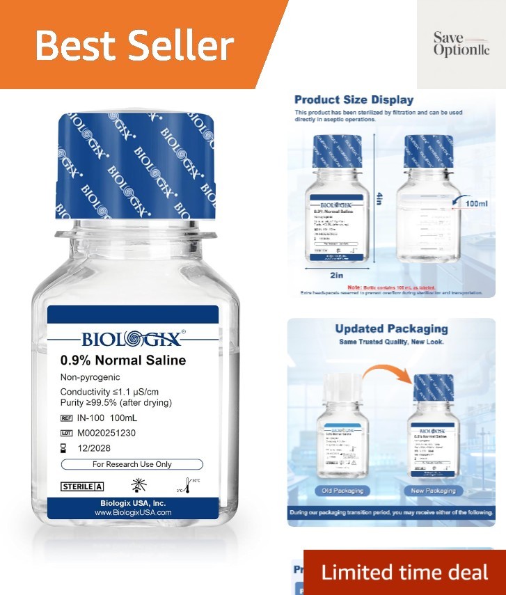 0.9% Normal Saline Solution, 0.1μm Filtration Sterilized Sodium Chloride Solu…