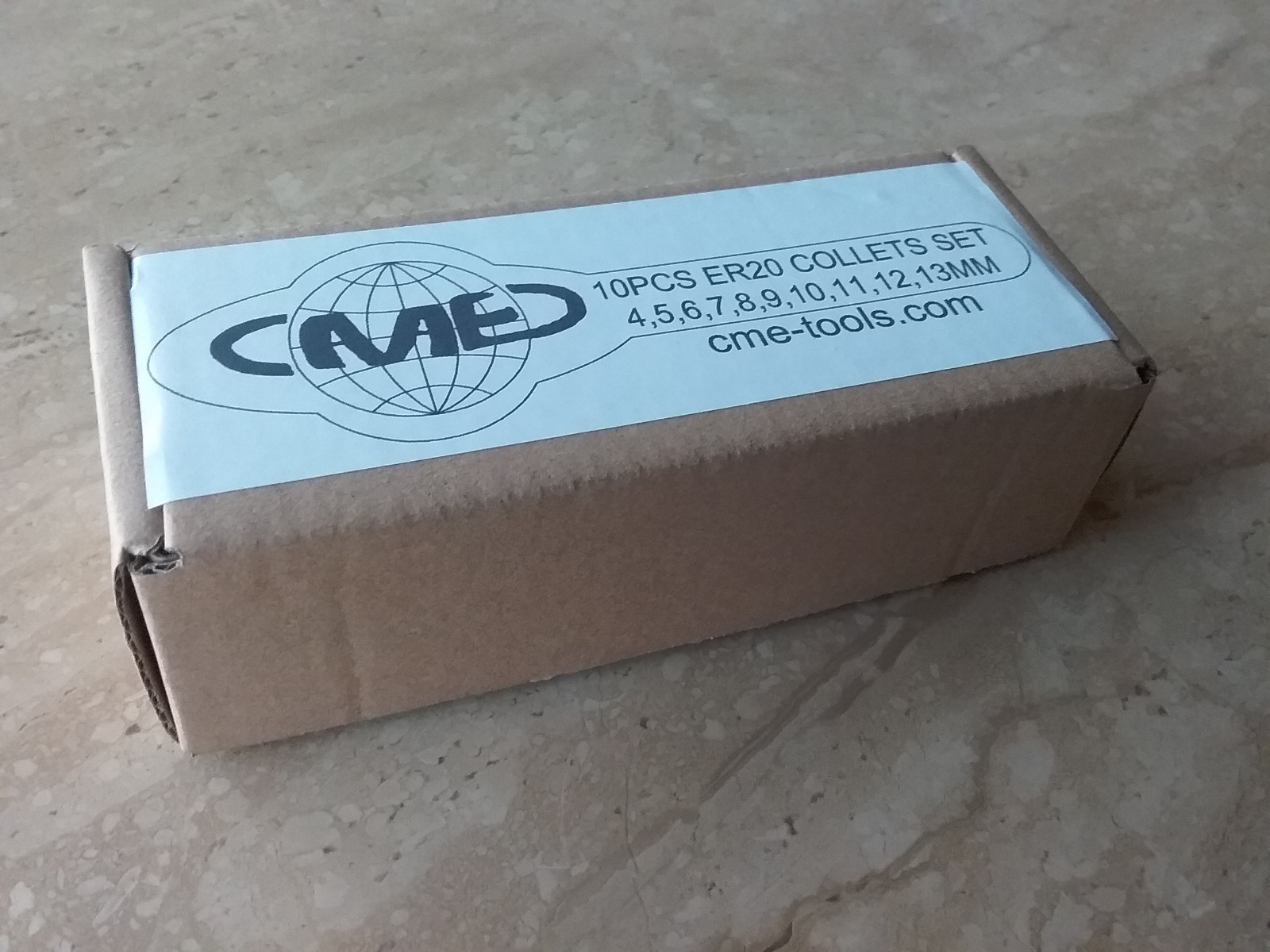 10pcs ER20 metric collet set, collets 4mm – 13mm, 0.008mm TIR #ER20-SET10M-NEW