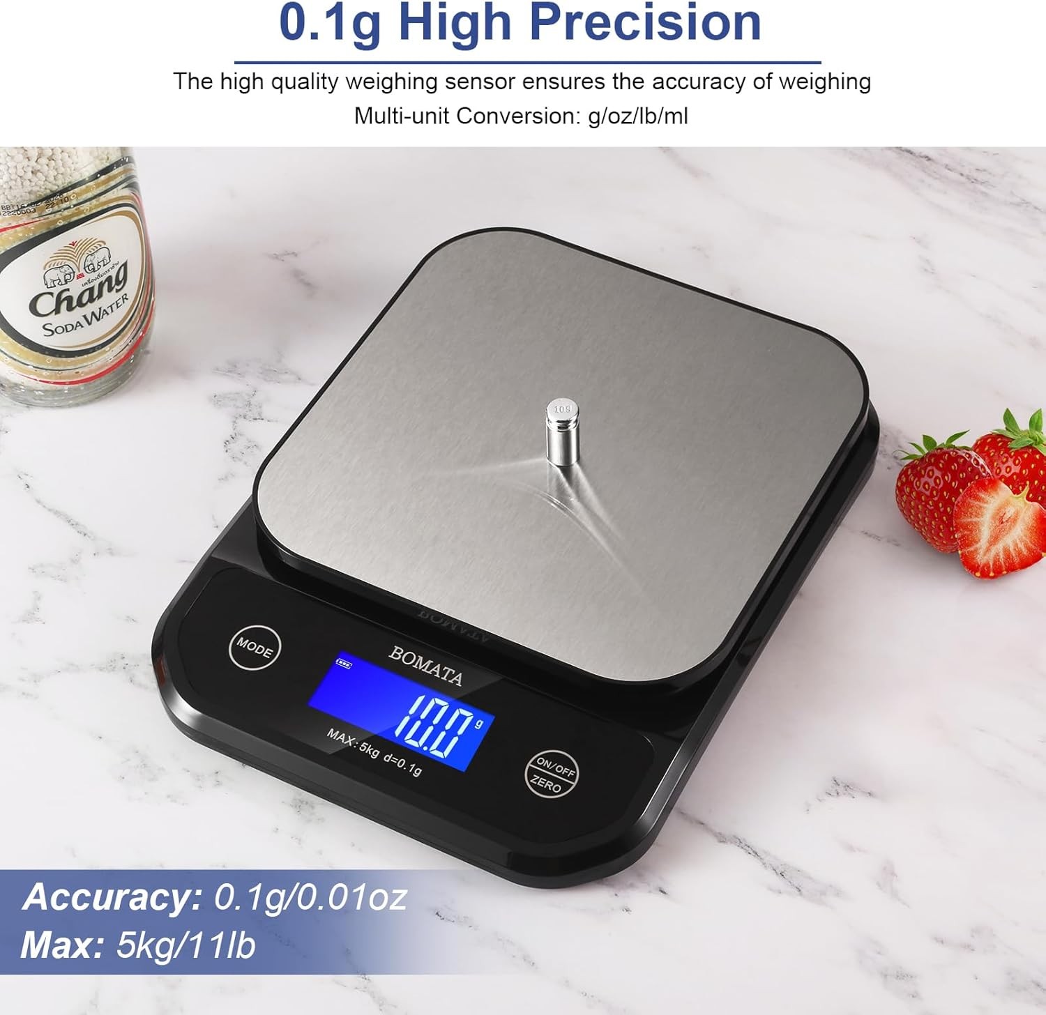 Bonvoisin Digital Scale 0.1 Gram Accuracy Precision Lab Scale 6000g Scientific D