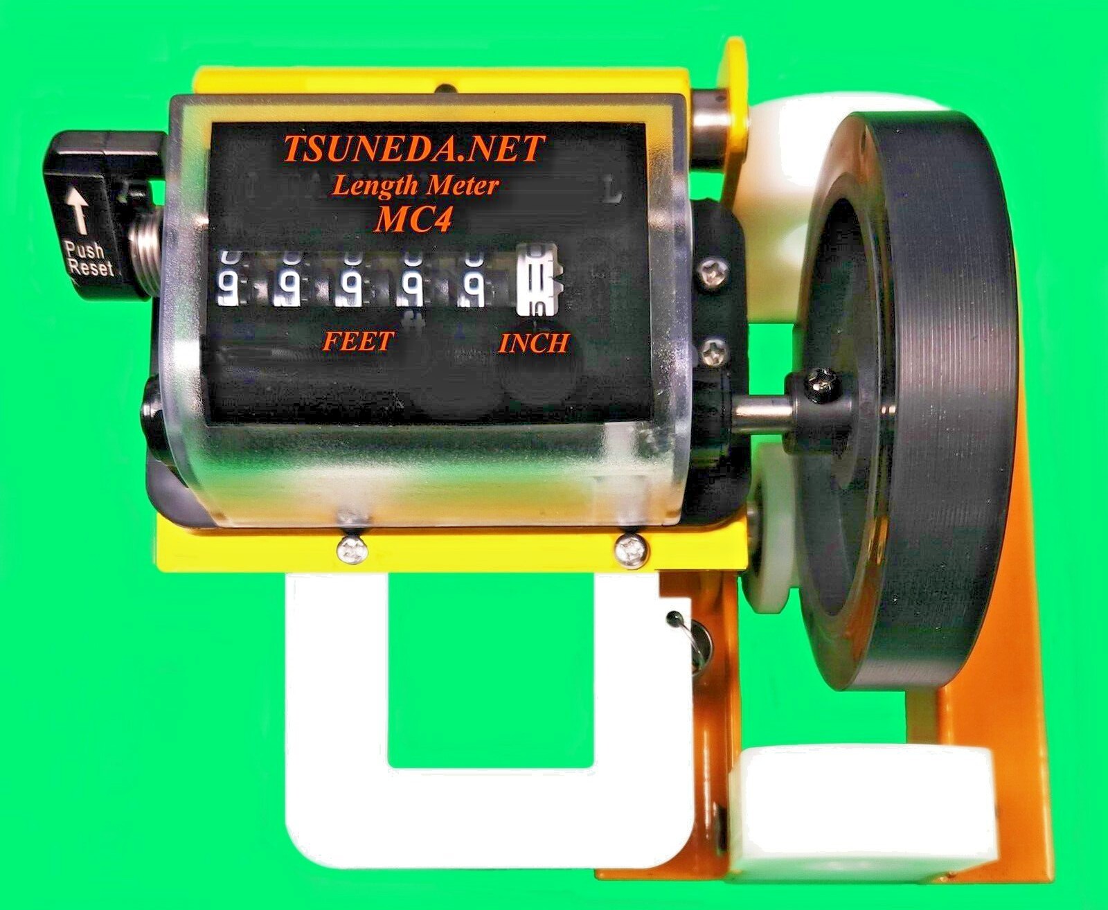 Length meter counter wire cable hose ribbon rope measuring tool Metric