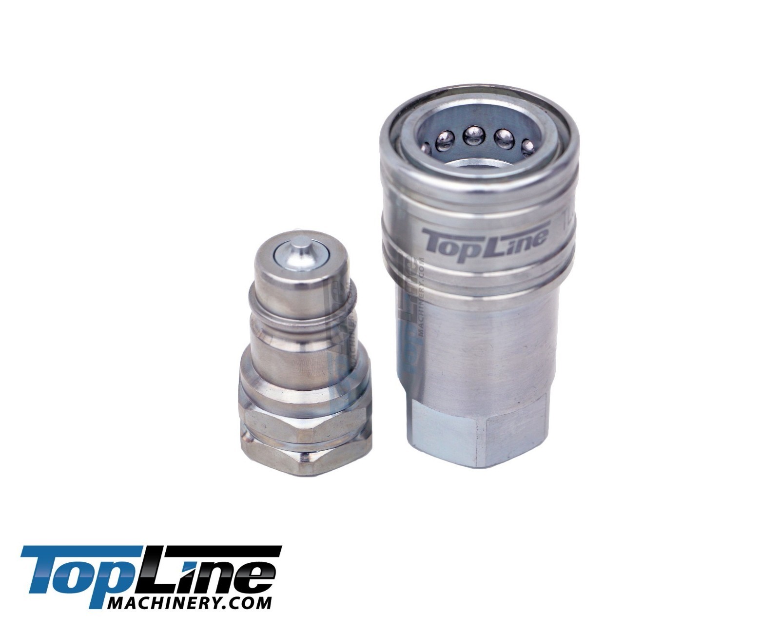 3/4″ NPT Thread 3/4 Ag Hydraulic Quick Connect Coupler Poppet Valve Set TL49