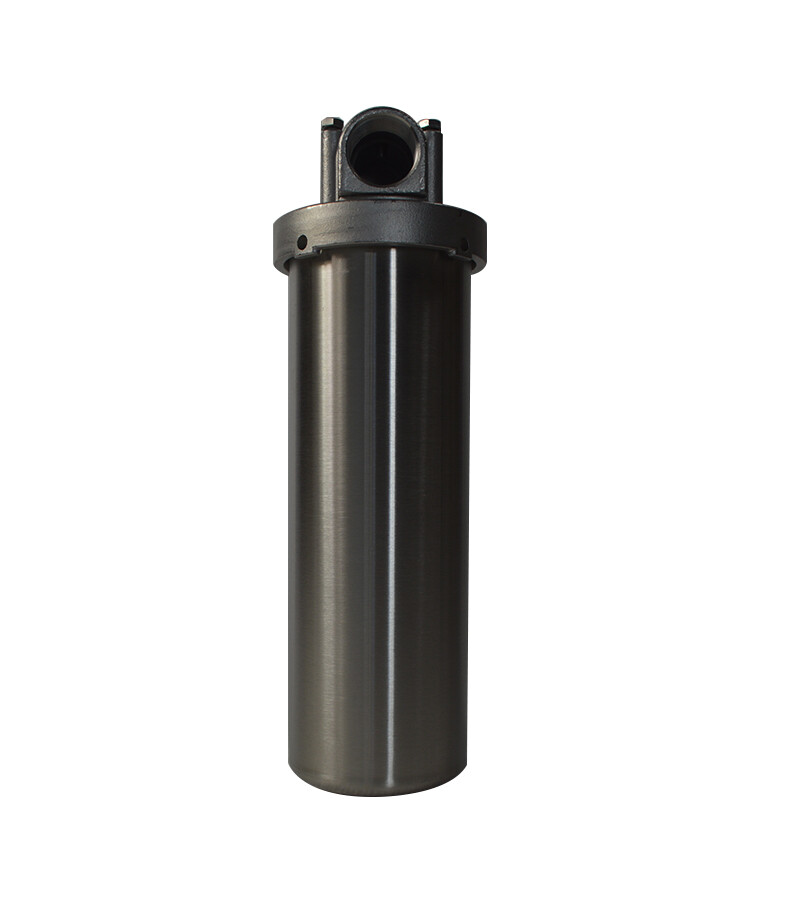 Heavy-duty Filter Housing for 10″ L Cartridges 1″ NPT w/ Bracket 304 SS