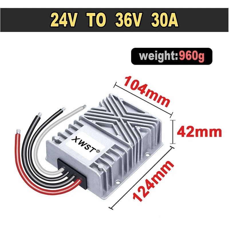 24V to 36V DC DC Step Up Boost Converter 18-35V to 36V 1A-75A Voltage Regulator