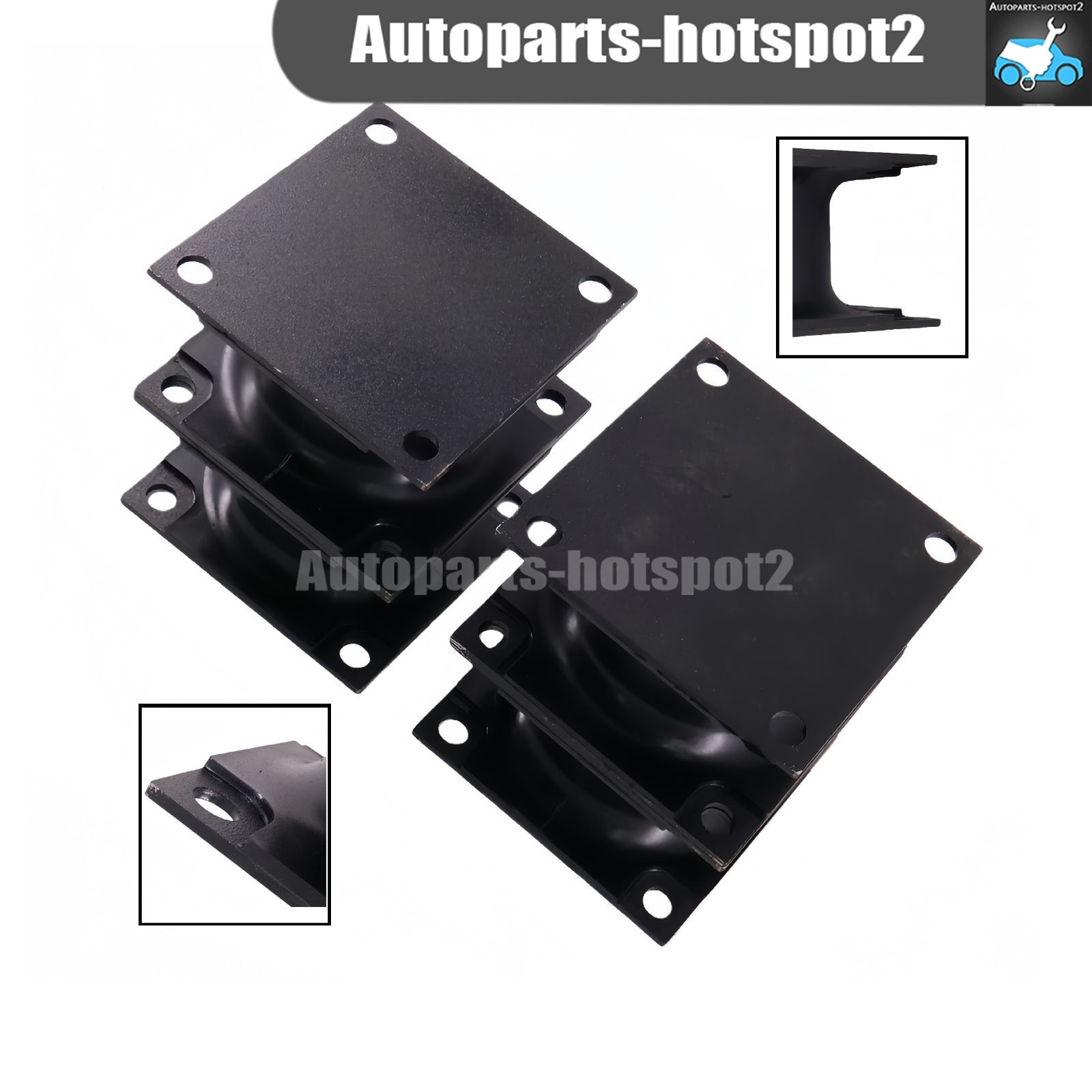 4PCS Vibratory Plate Compactor Rubber Isolator Shock Mount For Stanley Hydraulic