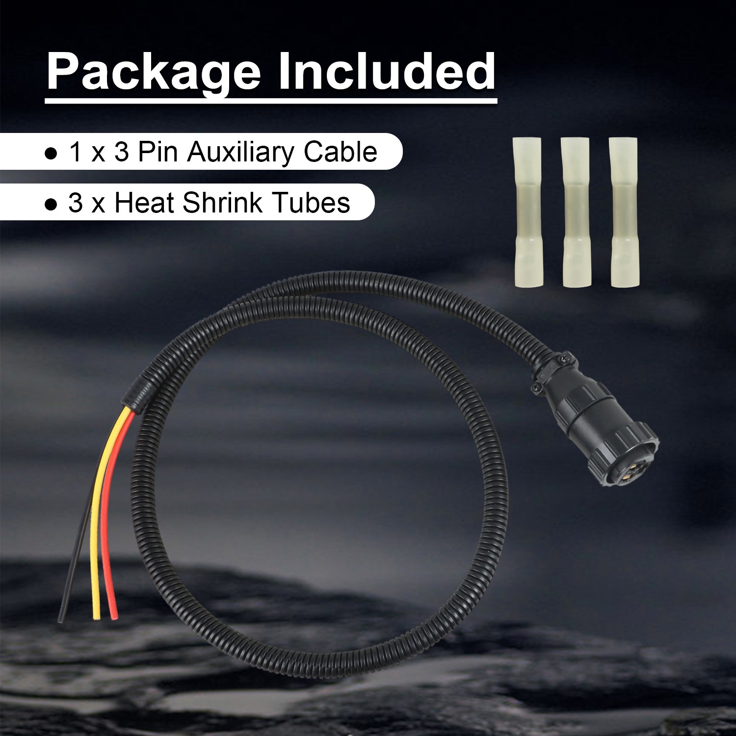 3 Pin Aux Power Cord for Ford New Holland Case-IH John Deere RE37651 AP459