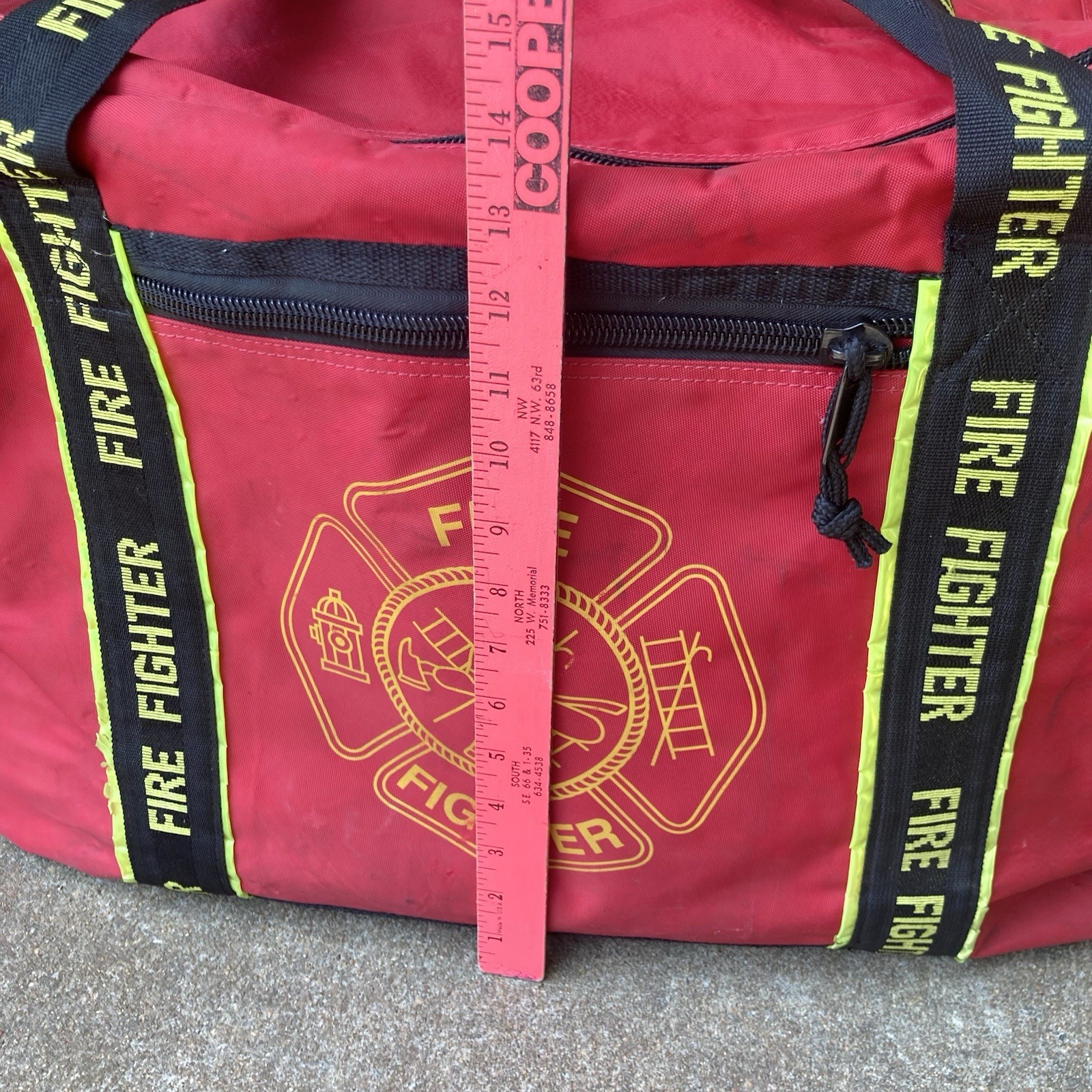 Firefighter Gear Bag Duffle Turnout Bag w/ Shoulder Strap
