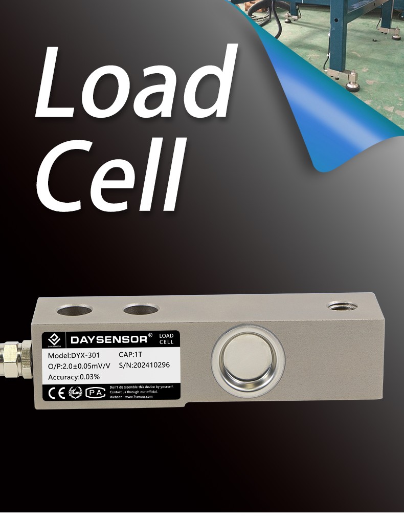 DAYSENSOR Shear Beam Load Cell Sensor with 4-Core Shielded Cable Weighing Sensor