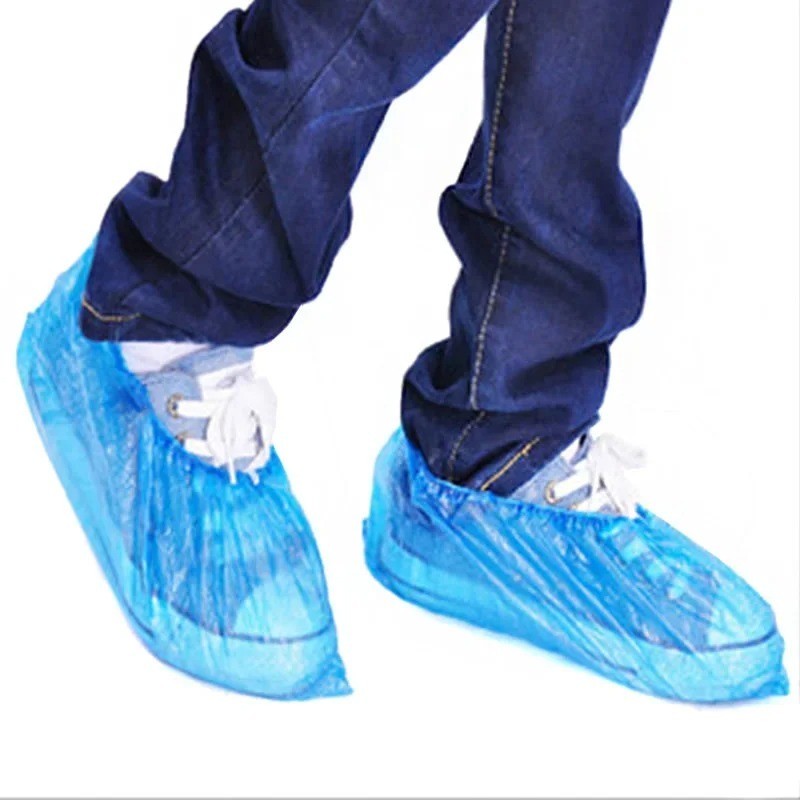 Disposable Non-Slip Shoe Covers (1000 Pairs) Blue Extra Large Non-Woven Durable