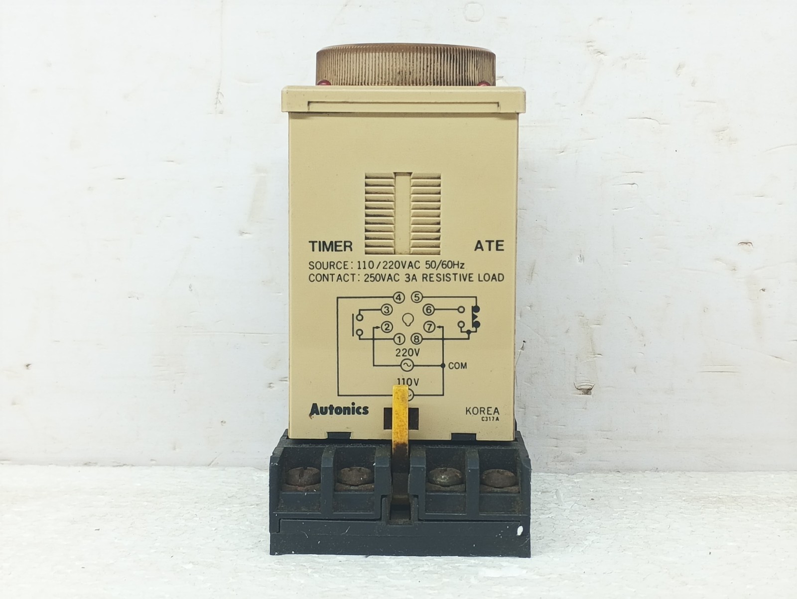 2* Lot of Autonics ATE-30M Analog Timer 0-30 min 110/220VAC 3A