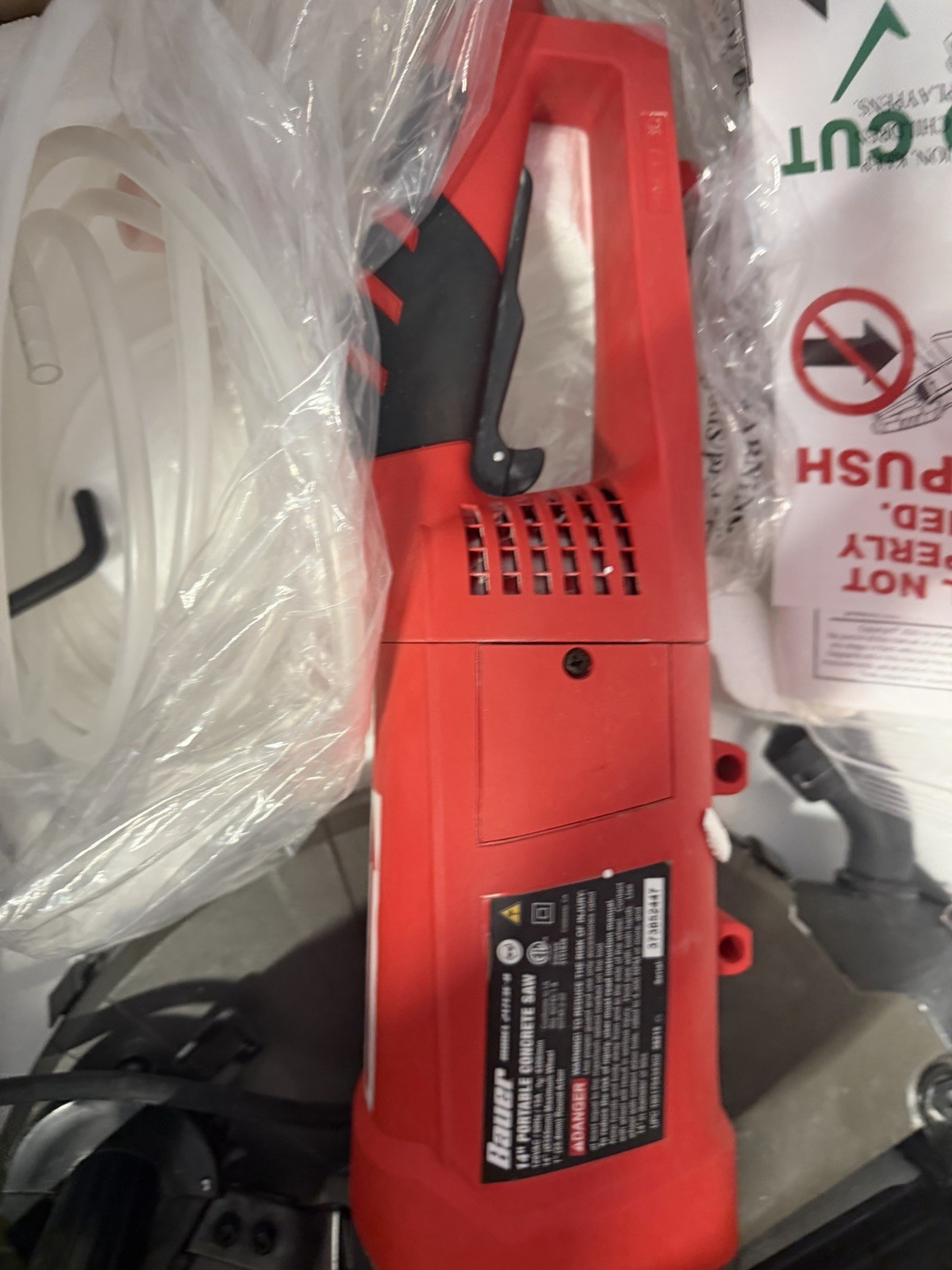 Bauer 1431E-B 14» Electric Handheld Cut-Off Saw Concrete Power Tool