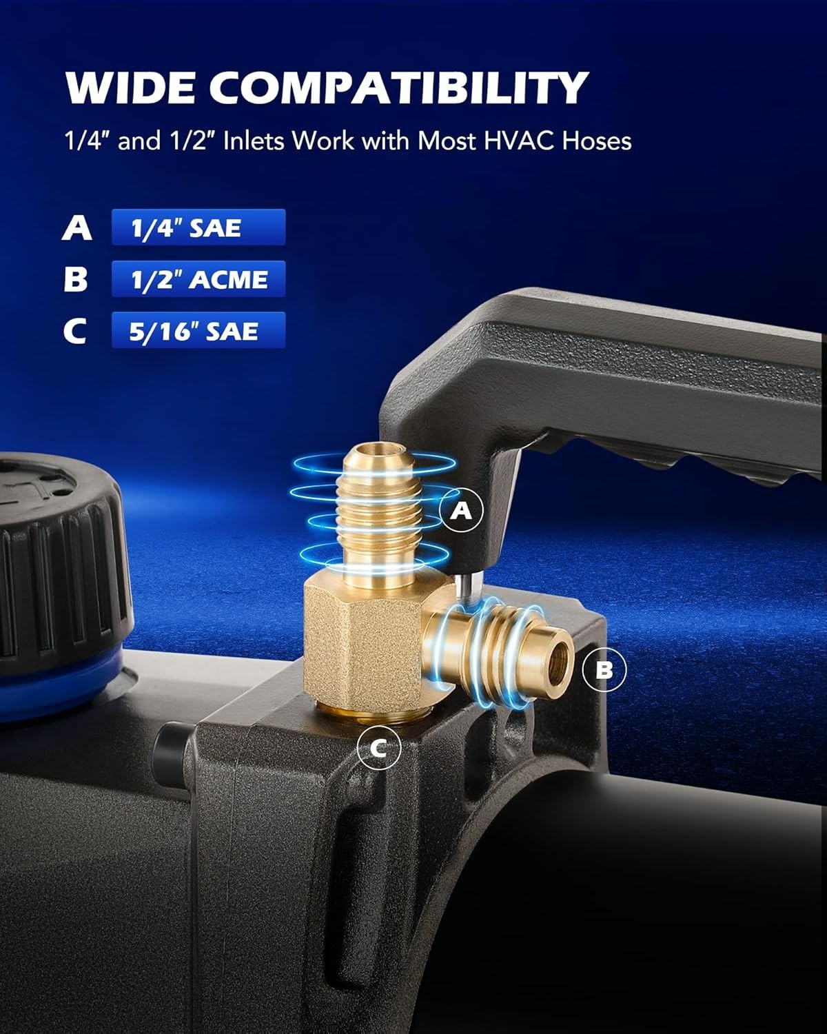 Lightweight Cordless HVAC Vacuum Pump: 70-Min Operation for On-the-Go Services