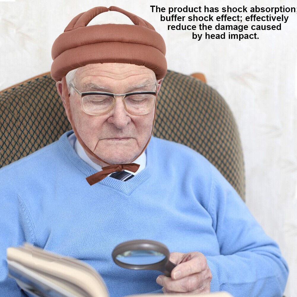 Protective Hat Elder Head Safety Helmet Old Man Fall Prevention New