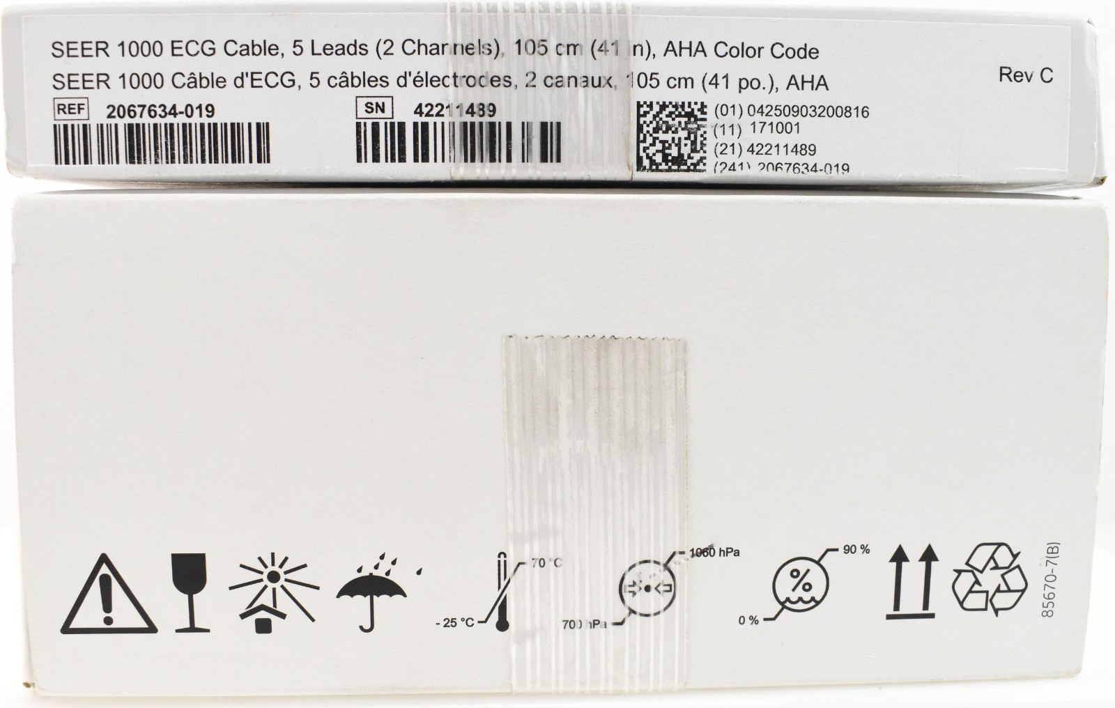 GE SEER 1000 7 Day Digital Holter Recorder Kit