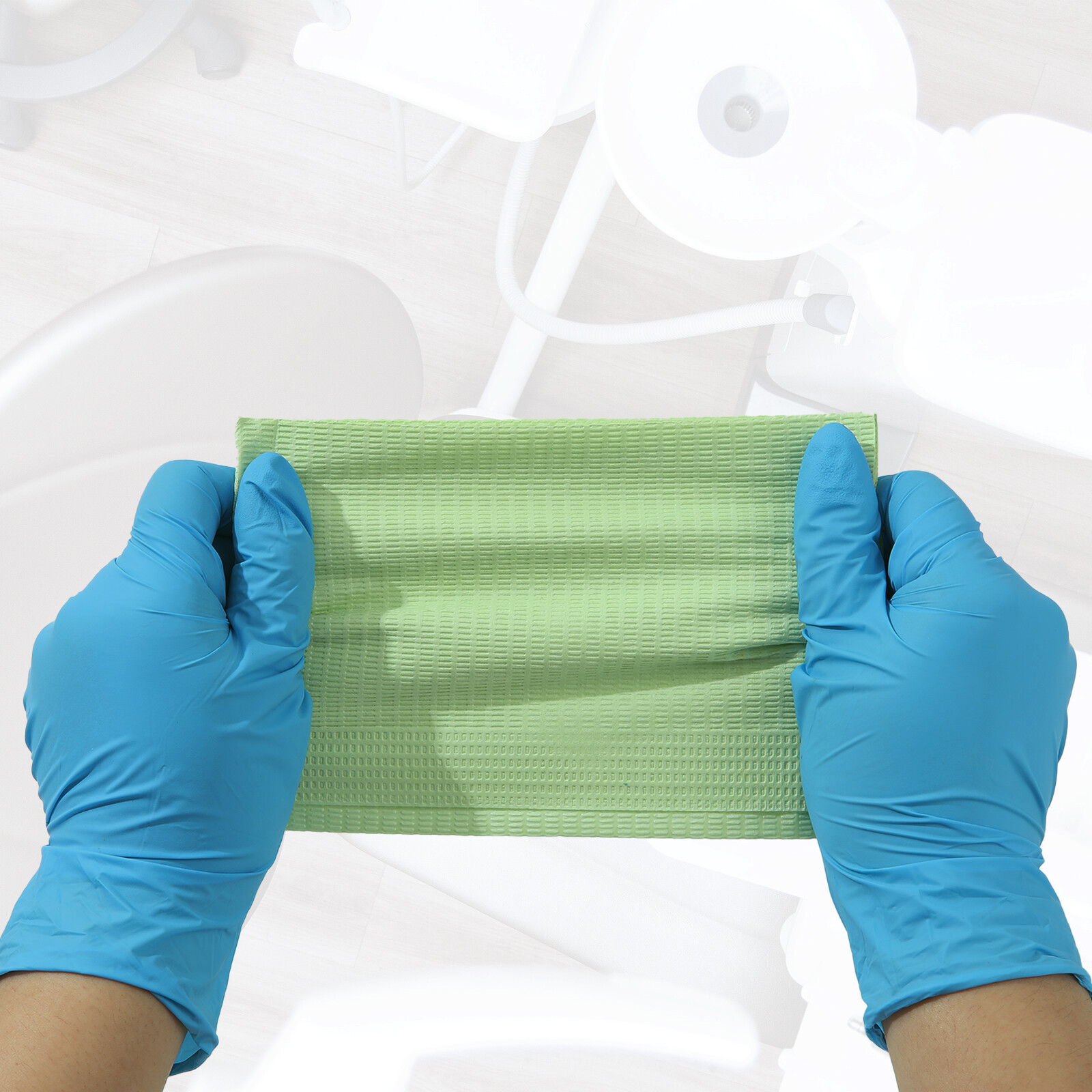 2000 Disposable Dental Bibs 3-Ply Waterproof Medical Tattoo Towel 13″x18″ GREEN