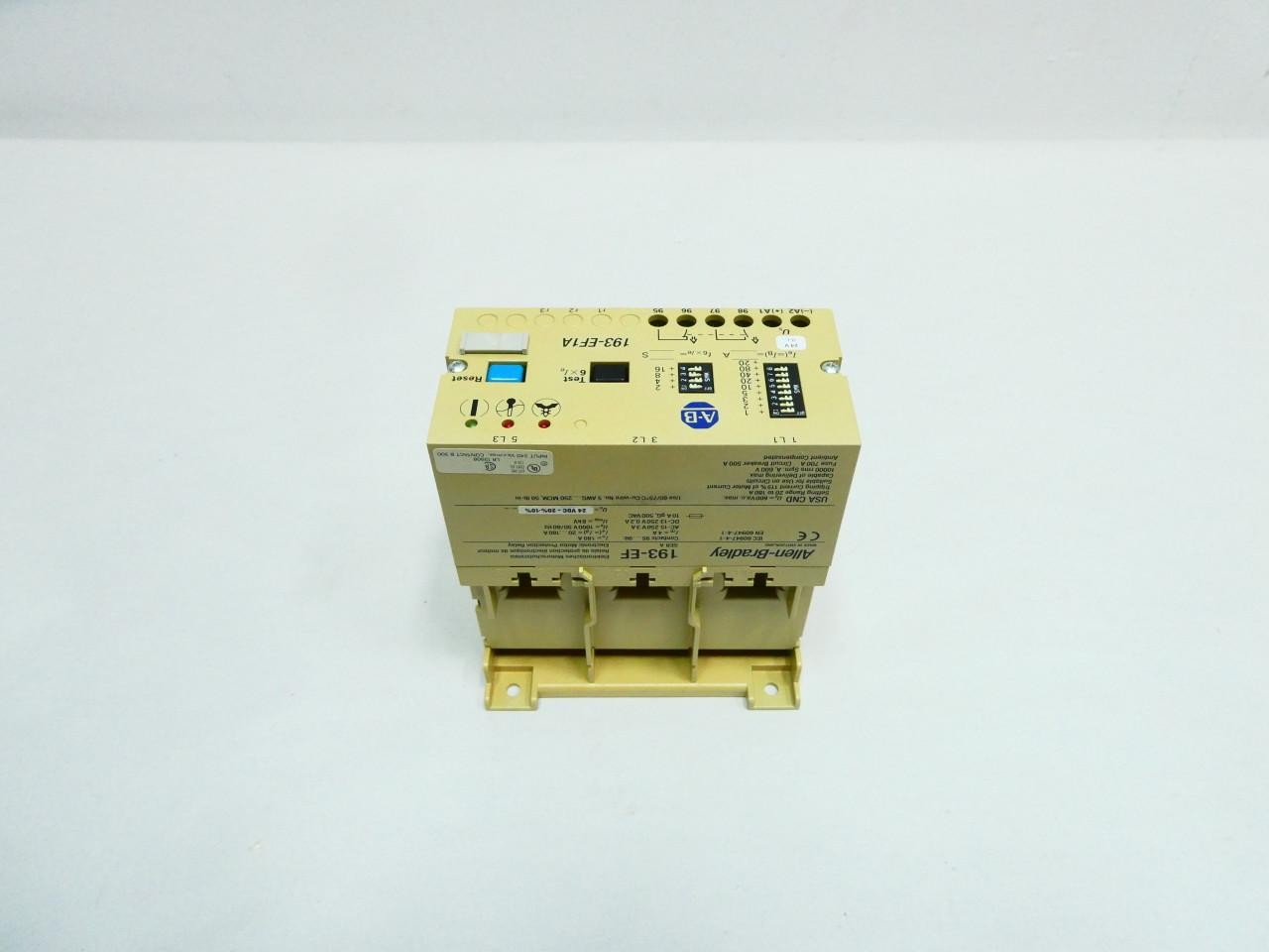 Allen Bradley 193-EF1AZJ Overload Relay 20-180a Amp 24v-dc
