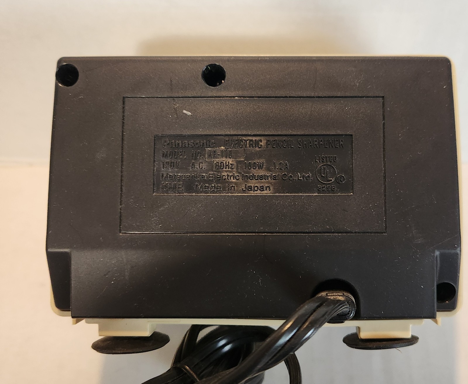 Preowned Working Panasonic KP-110 Electric Pencil Sharpener with Auto-Stop Beige