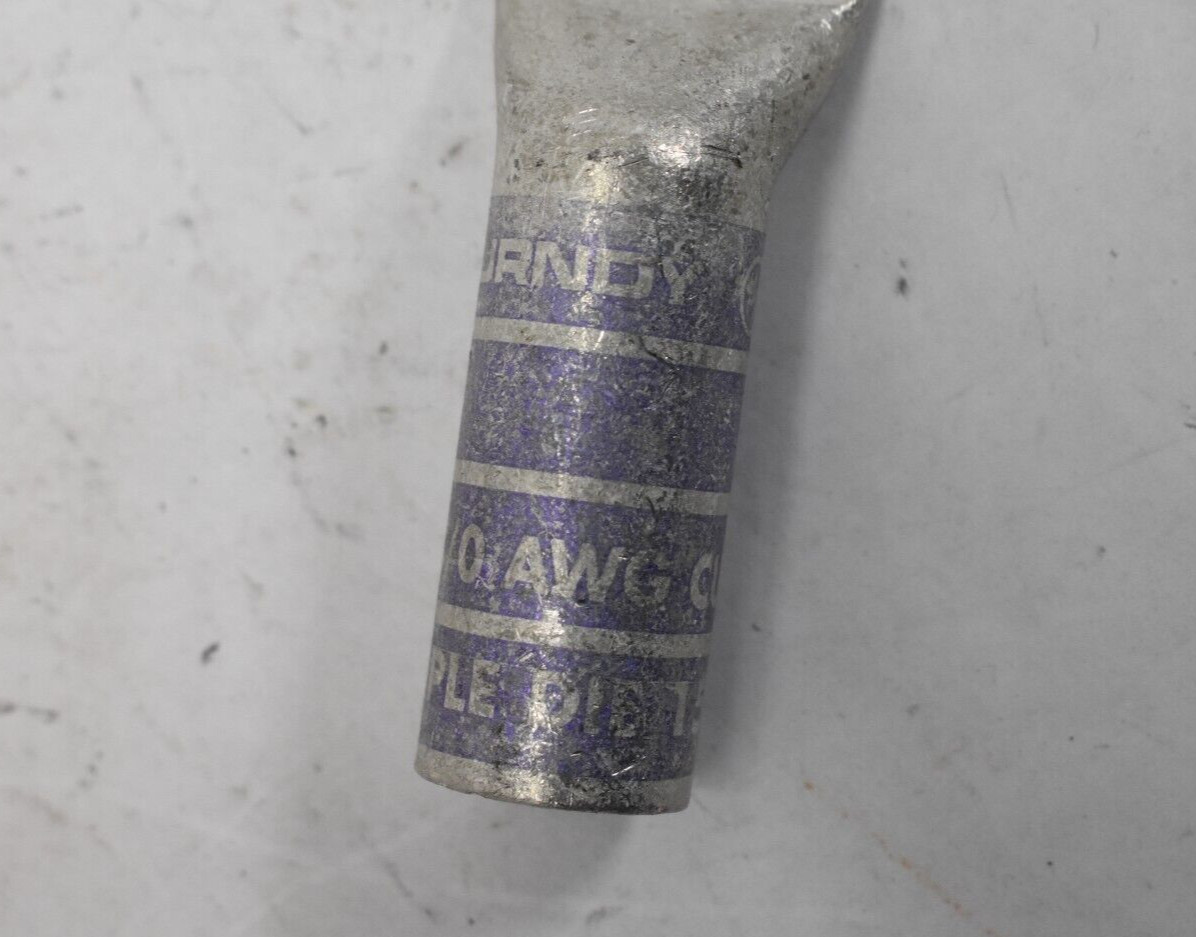 Burndy Purple Die 15 Lug Cooper Crimp YA28-2N 4/0 AWG STR N200 2 Hole 1/2″