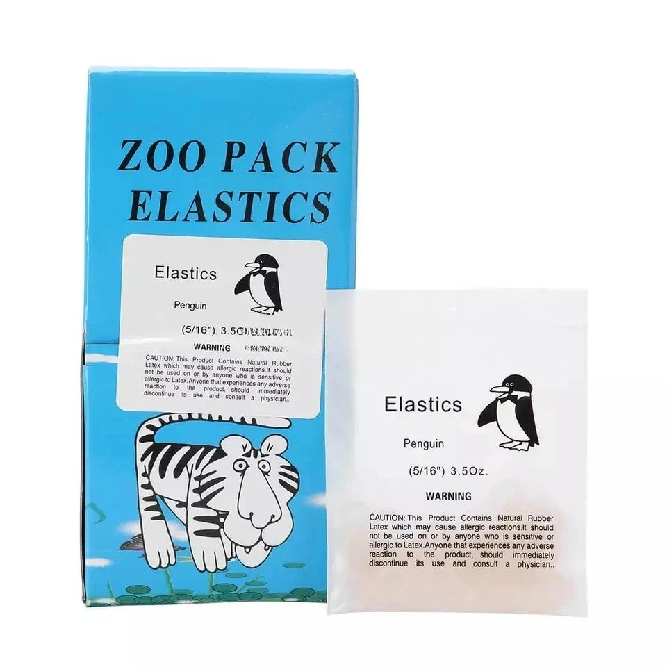 100 Pcs/Bag Dental Elastics Ligature Ties Latex Braces Orthodontic Rubber Bands