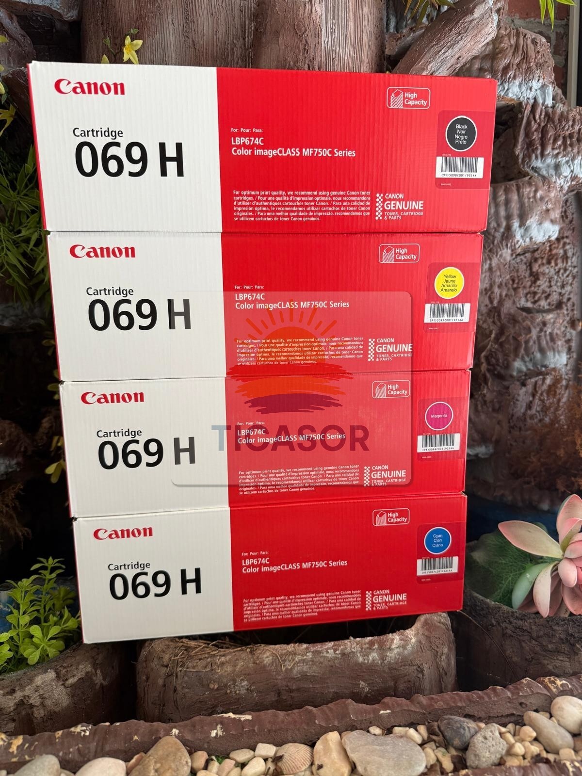 Canon 069H Toner Set Genuine High Yield 4-Pack for LBP674 MF751 MF753