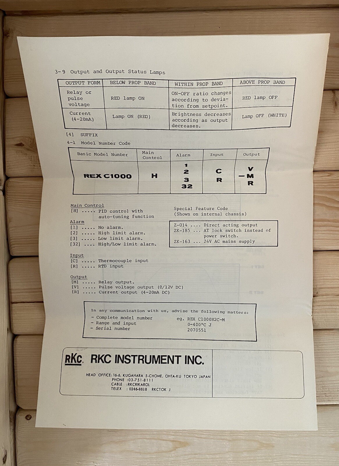 RKC-C1000-H1C-M MICROPROCESSOR-BASED TEMPERATURE CONTROLLER