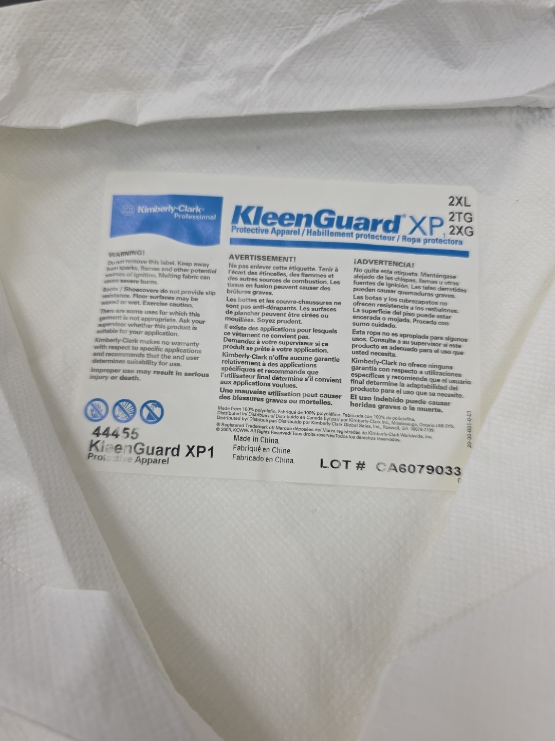KIMBERLY-CLARK KLEENGUARD WHITE LAB COATS 2XL ( QTY 30 PCS)