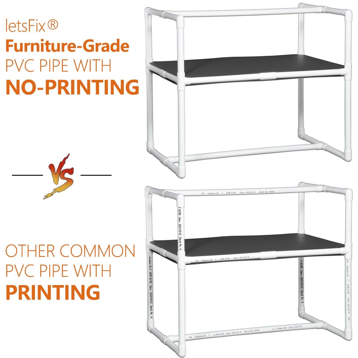 1/2″ PVC Pipe Furniture Grade, DIY Projects, Home, Garden, Greenhouse, 40″ x …