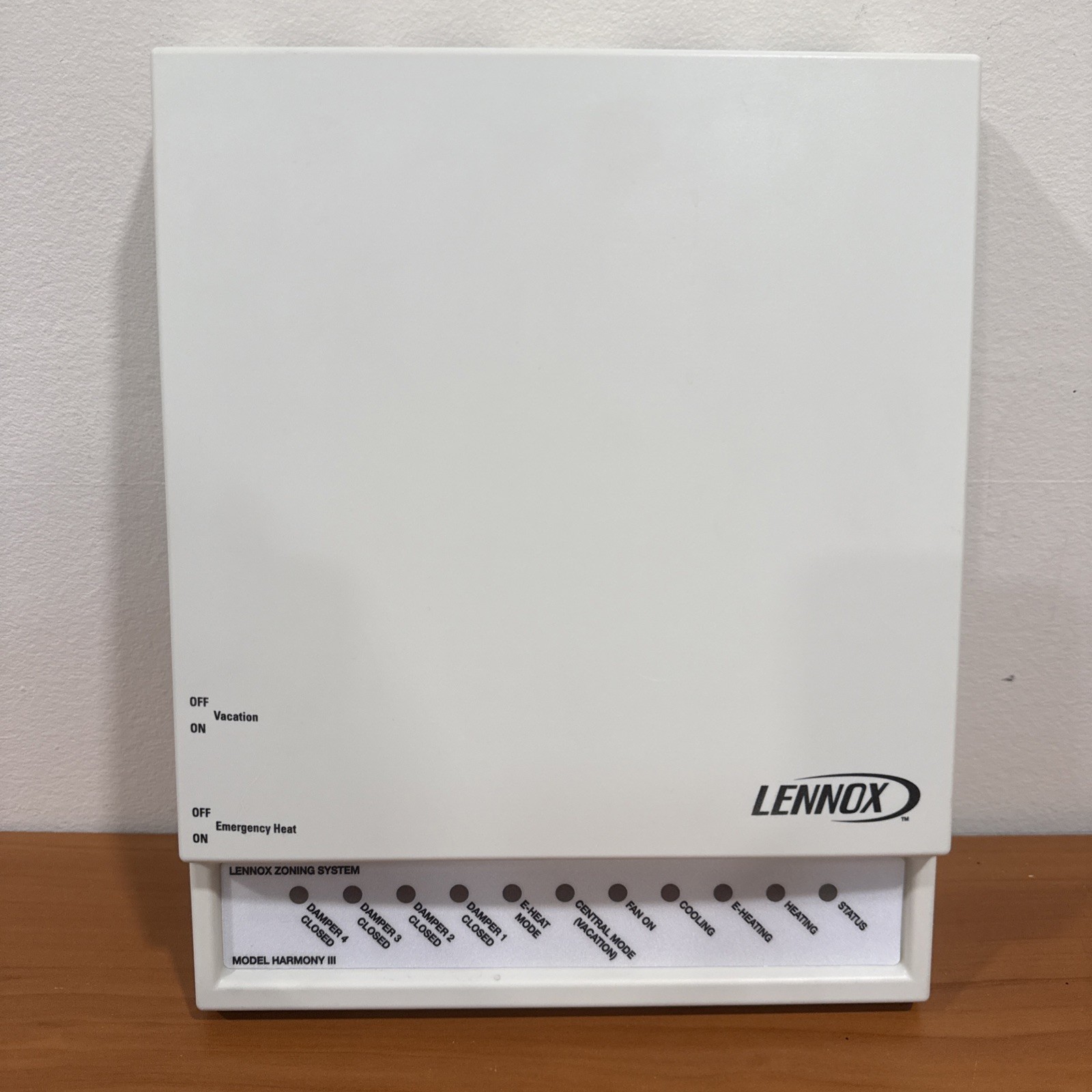 Lennox X9953 Harmony III Zone Control Panel Harmony 3