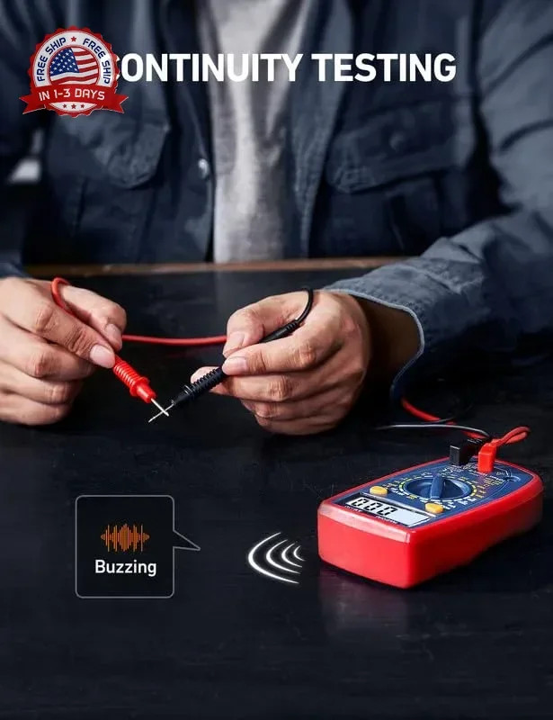 AstroAI Digital Multimeter Tester 2000 Counts with DC AC Voltmeter and Ohm Volt
