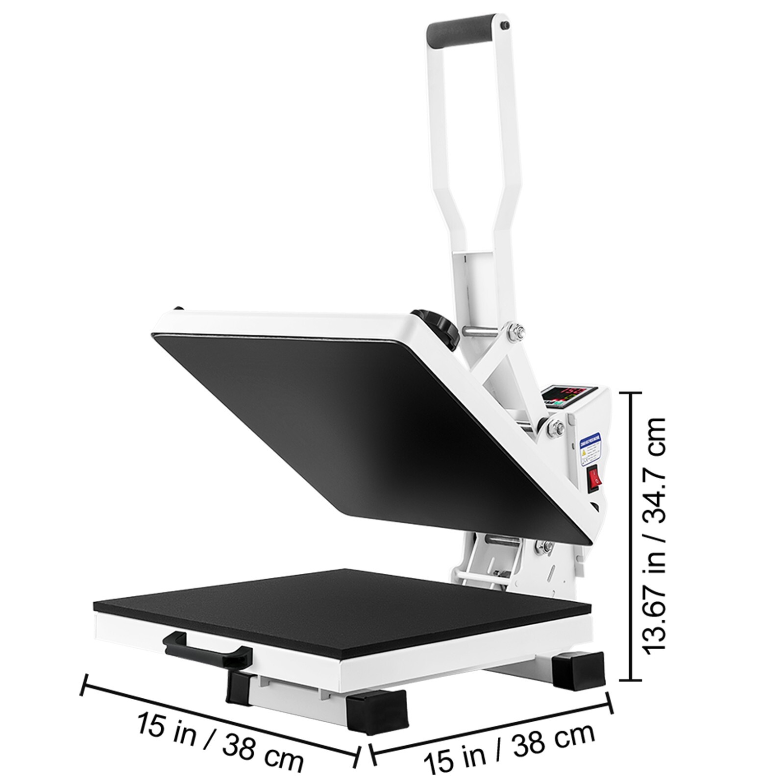 Heat Press Machine 15 x 15 in Sublimation Printer Transfer for DIY T-shirt
