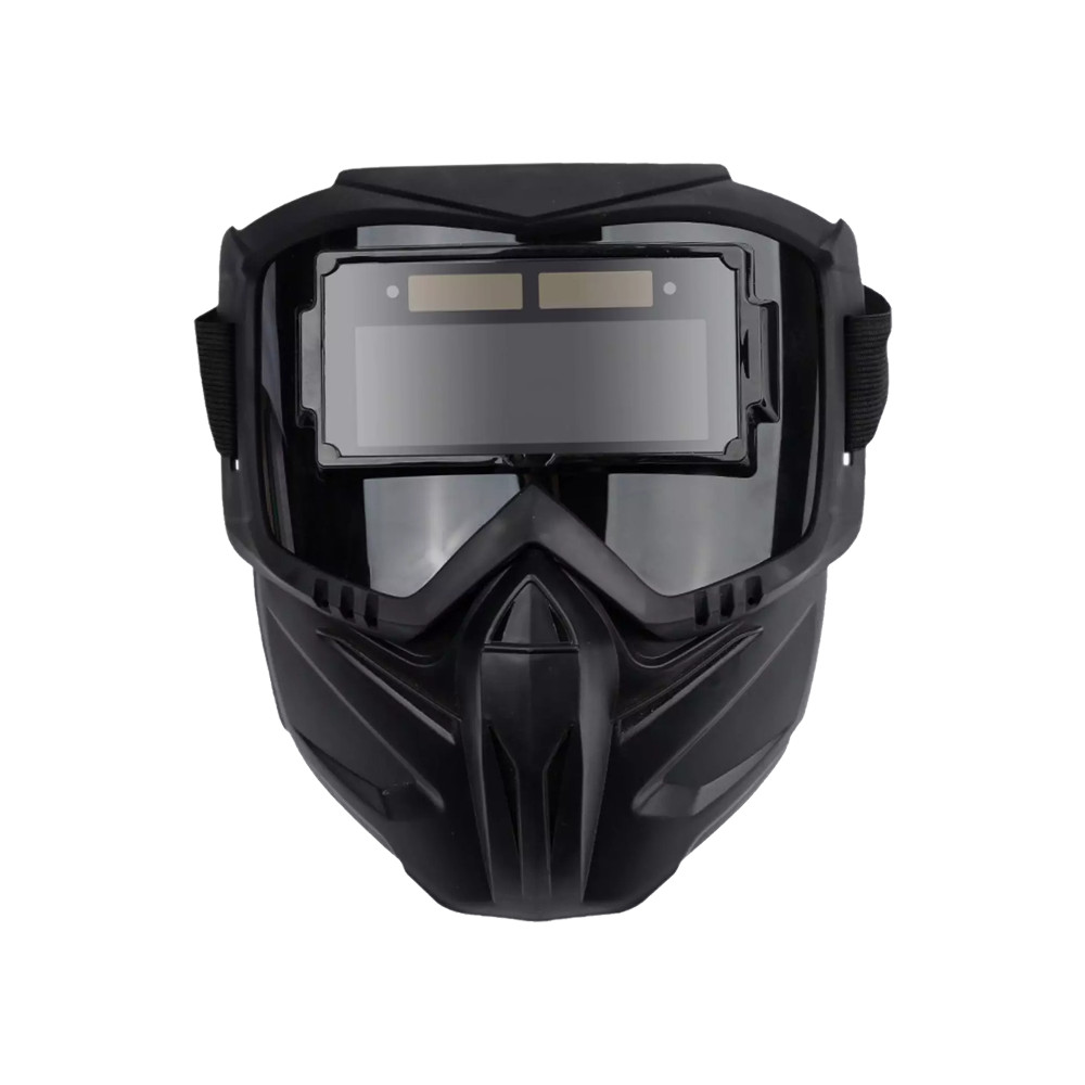 NEW True Color Auto Darkening Welding Glasses Flame Resistant Welder Mask Black