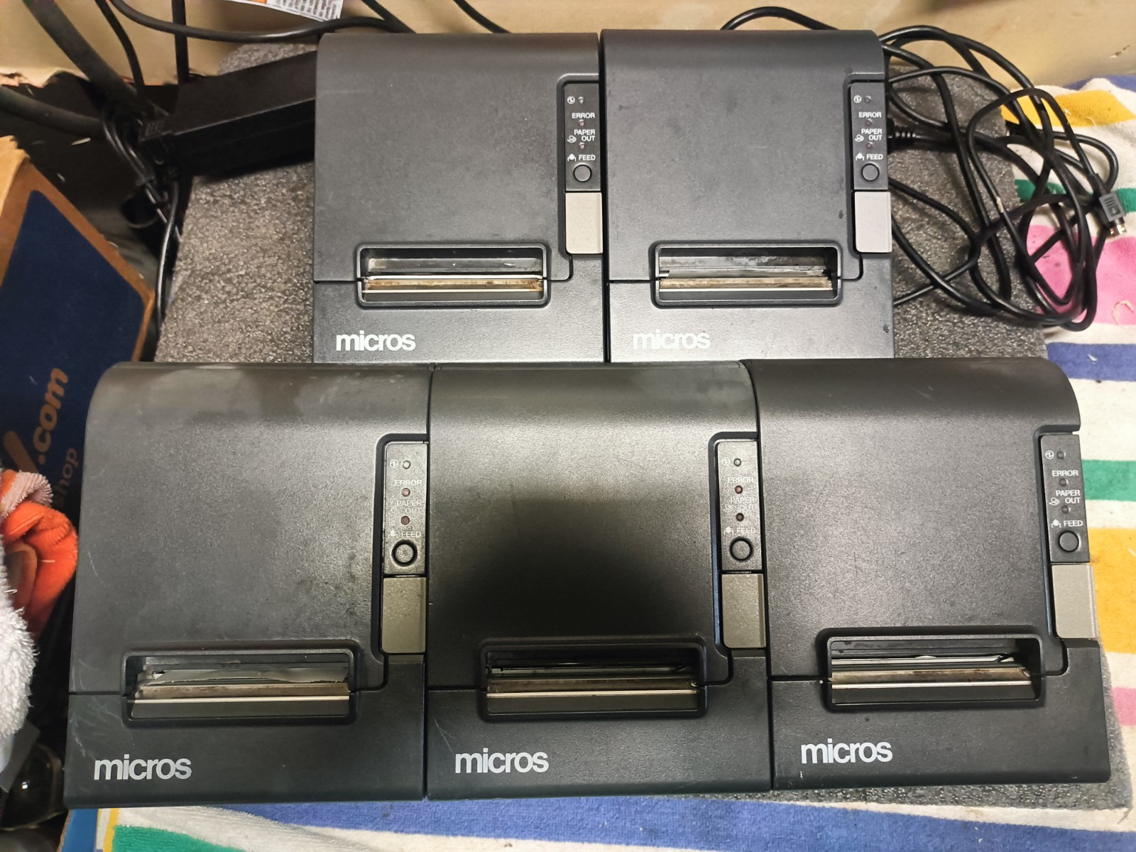 EPSON MICROS TM-T88 IV POS IDN THERMAL RECEIPT PRINTER + Power Supply