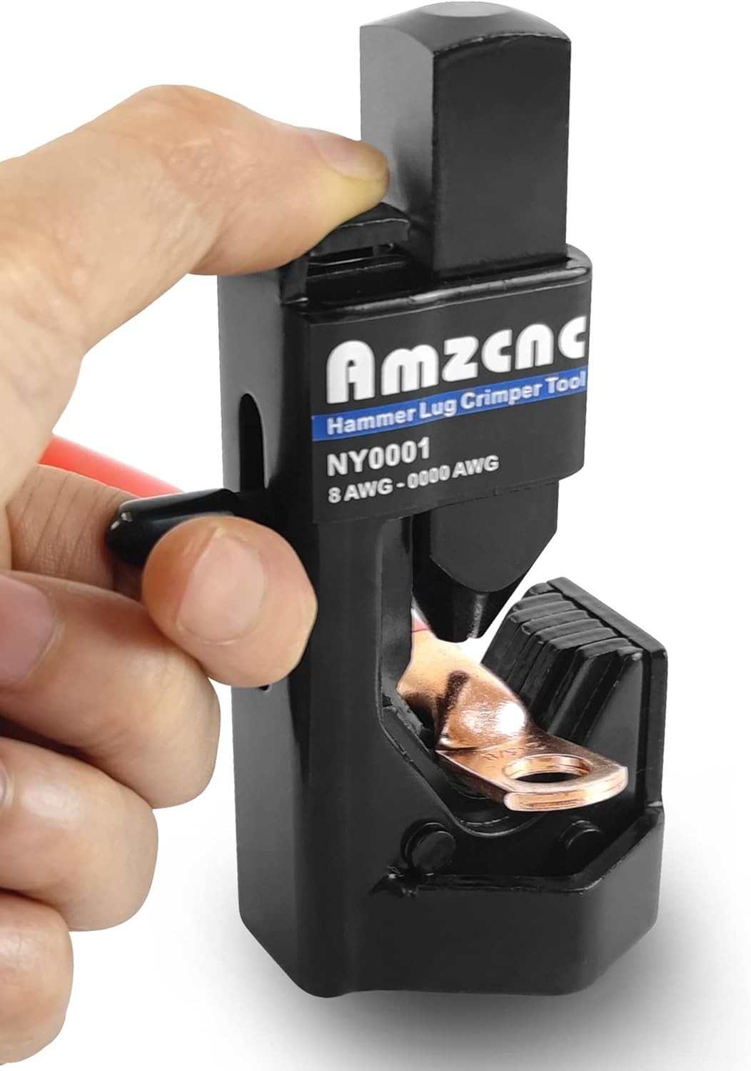Hammer Lug Crimper Tool – 0000 AWG Battery and Welding Cables( 8 AWG to 4/0 Wire