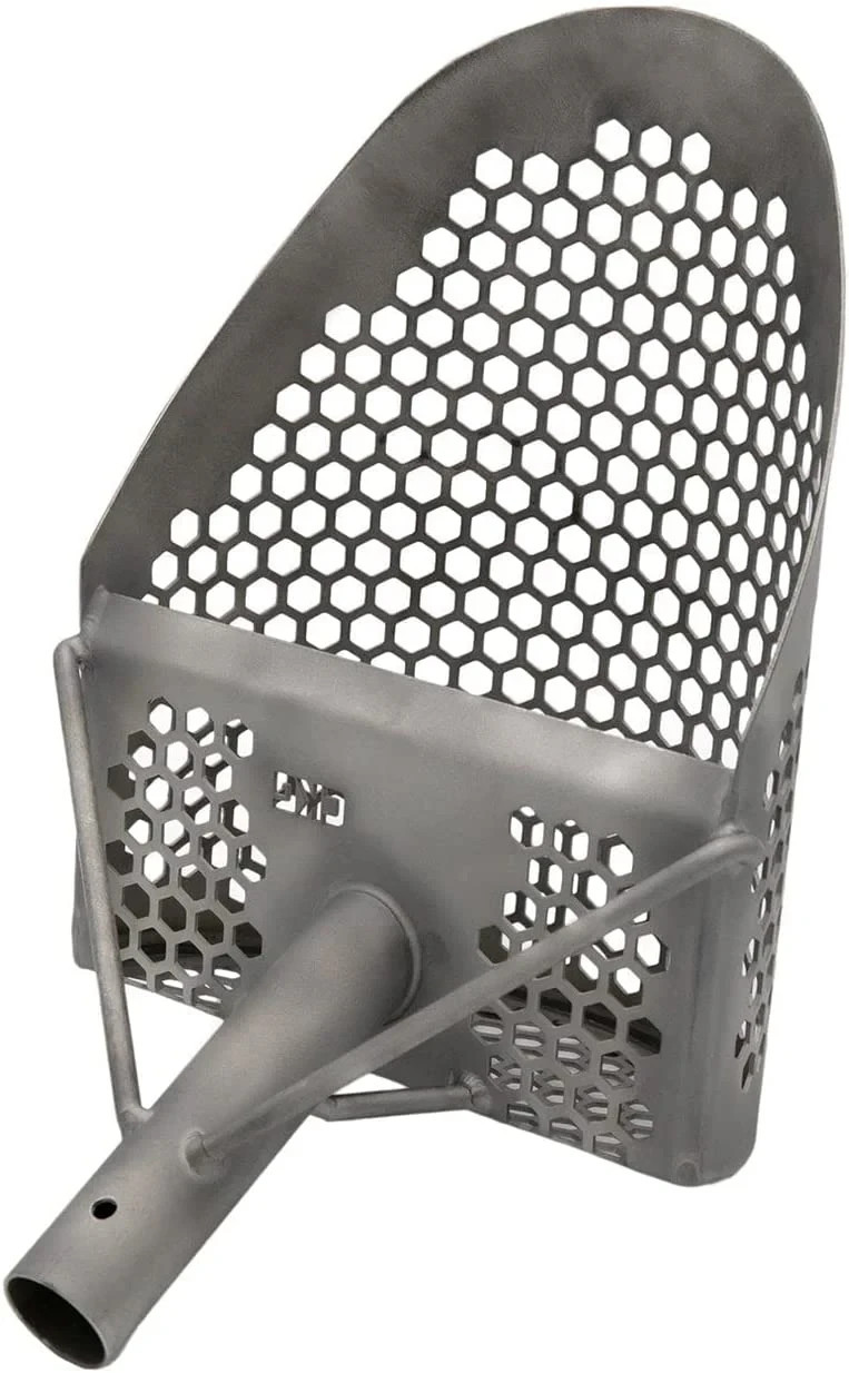 CKG Beach Sand Scoop Titanium Metal Detector Sifter Carbon Fiber Handle