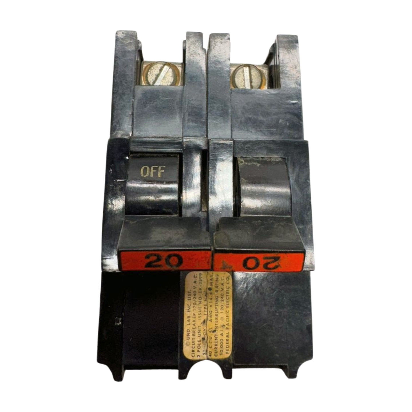 FPE NA220 Stab-Lok Circuit Breaker, 2-Pole, 20A, 120/240VAC, Type NA