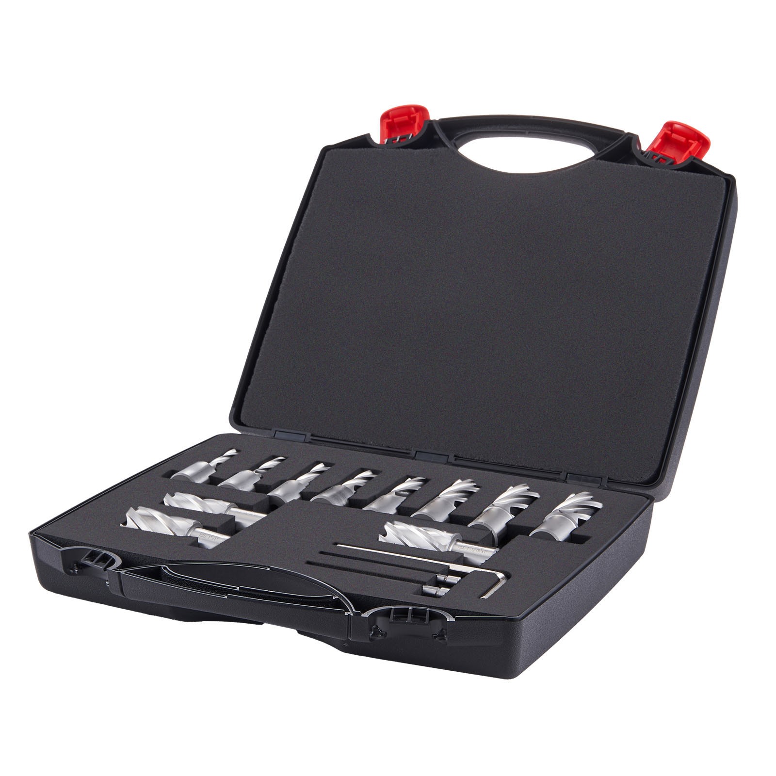 VEVOR Annular Cutter Set HSS Magnetic Drill Bits 13 PCS Weldon Shank 1″ Depth