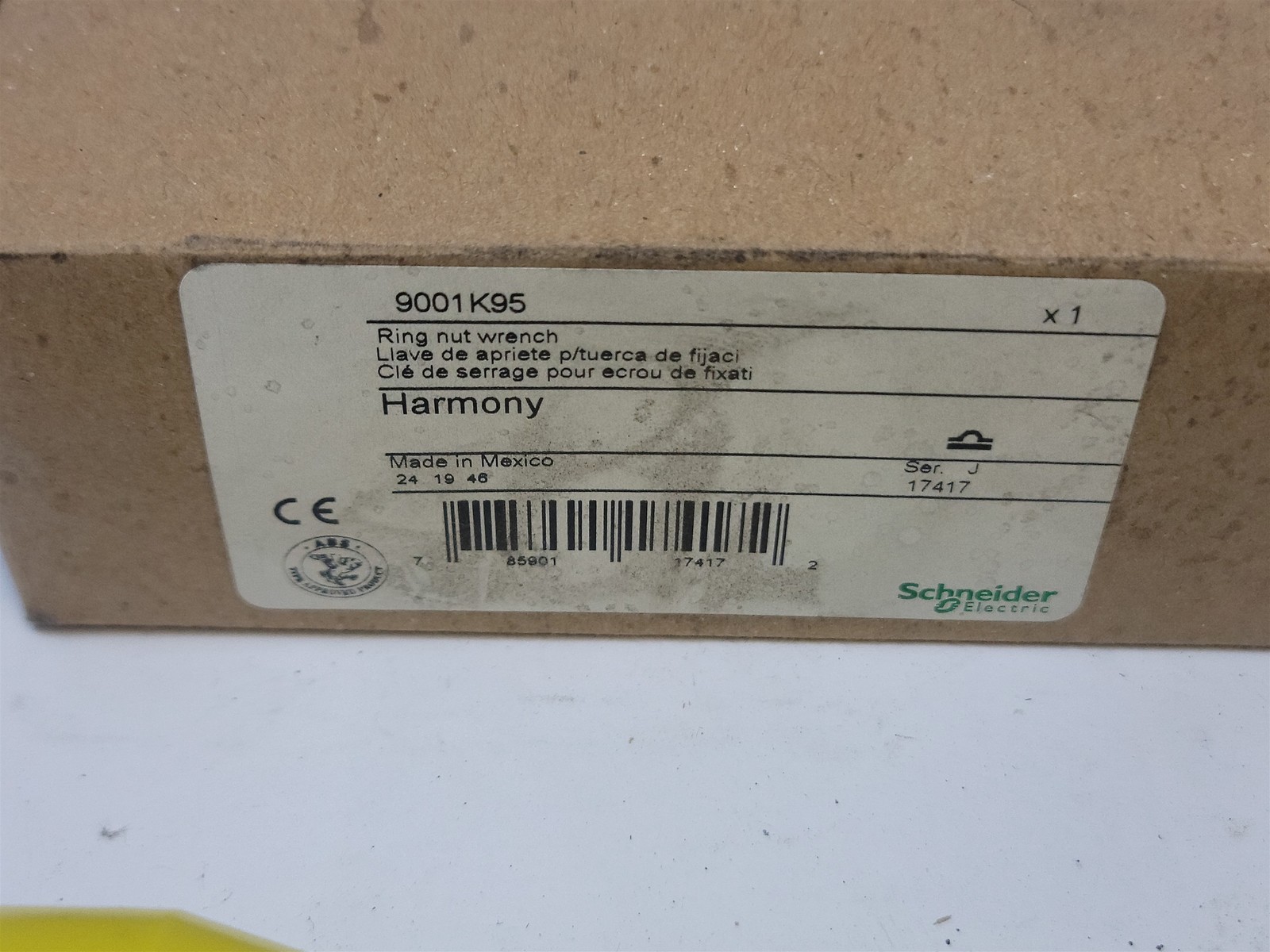 Schneider Electric Harmony 9001K95 Ring Nut Wrench – New OS