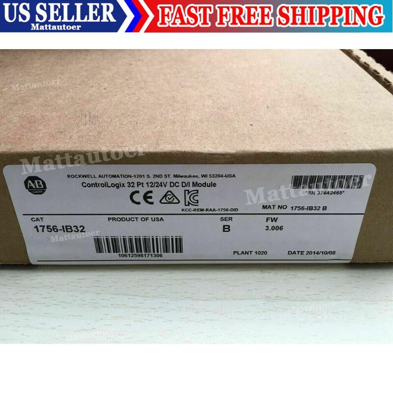 AB New Factory Sealed 1756-IB32 SER B ControlLogix 32 Pt D/I Module 1756IB32