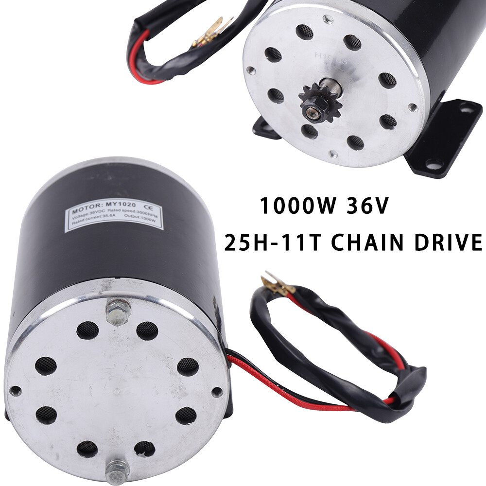 36V DC Motor Electric Brushed Motor MY1020 for E-Bike Quad Go-kart Scooter 1000W