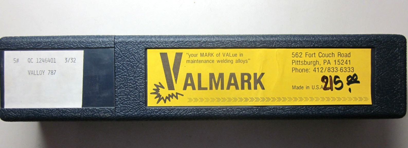 Valmark 3/32″ USA 120KSI 240BHN Chromium Nickel 7 Welding Rods Stick Electrodes