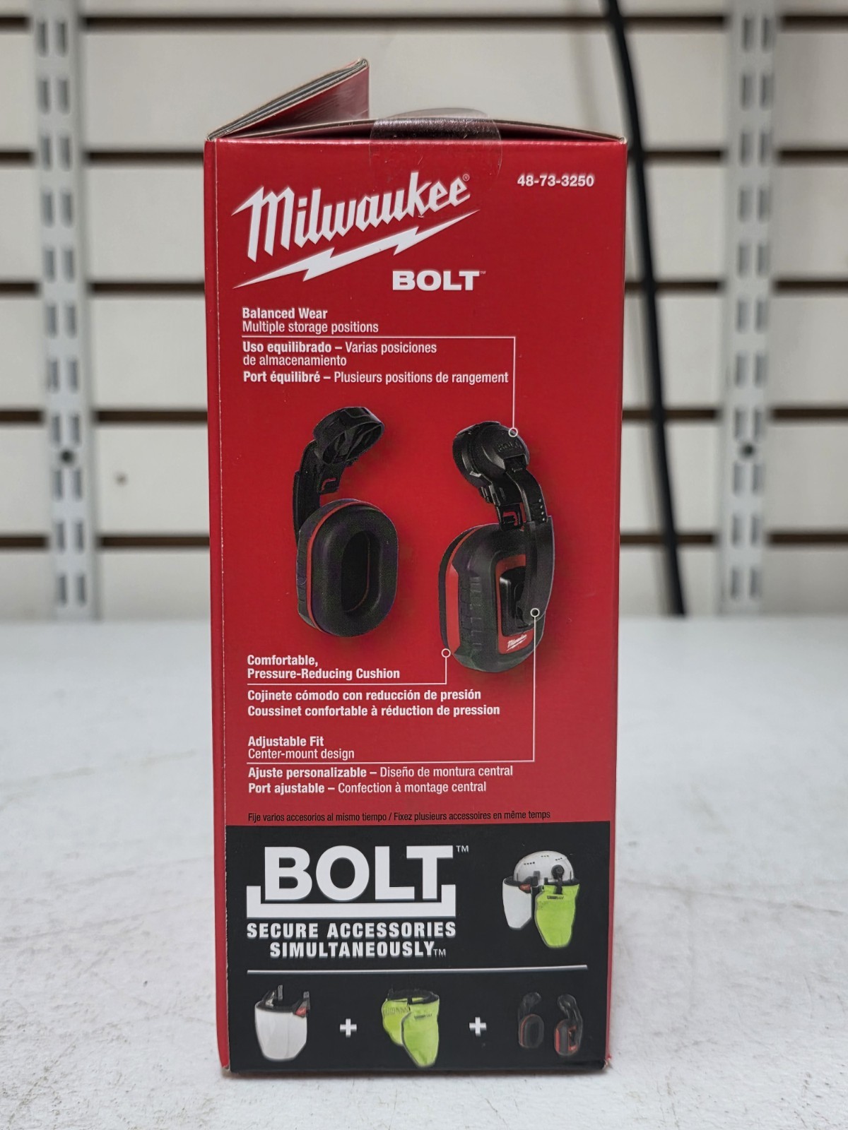 Milwaukee BOLT 24dB Earmuffs Adjustable Industrial Hearing Protection 48-73-3250