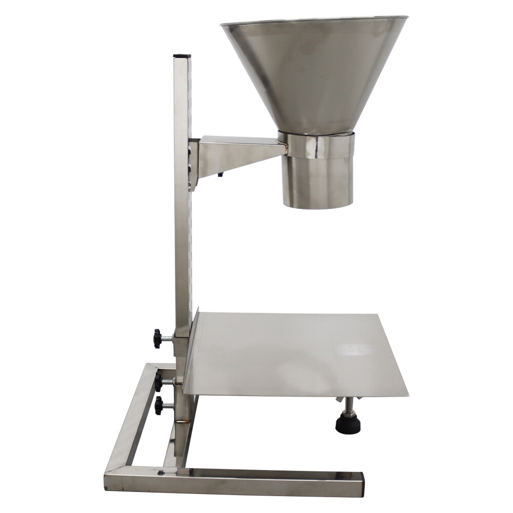 Stainless Steel Manual Feeding Hopper with Support Stand 0.8″/2″/3.9″