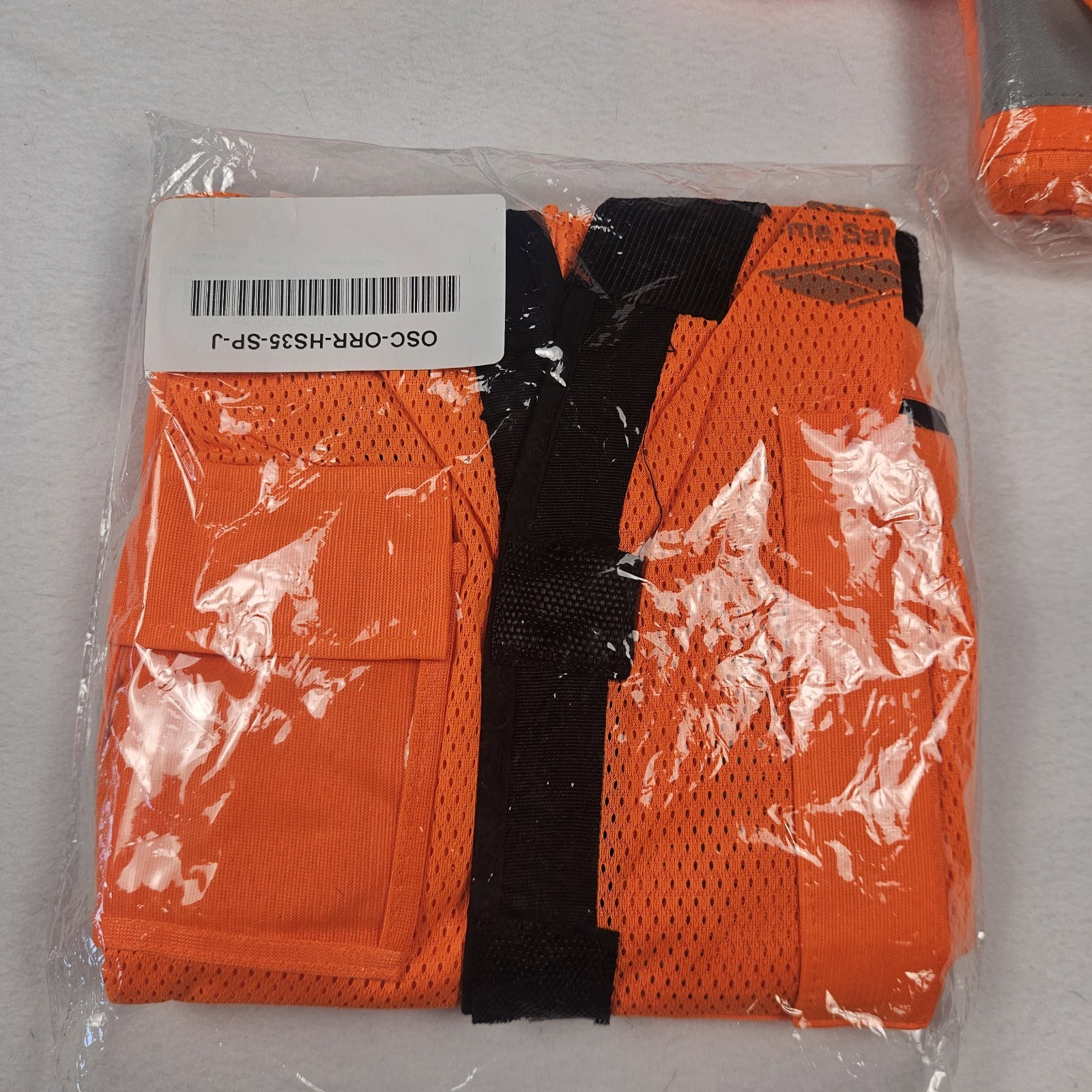 Lot 3 ORR Safety ANSI Class 2 Type R Hi Vis Orange Mesh Safety Vest Big & Tall