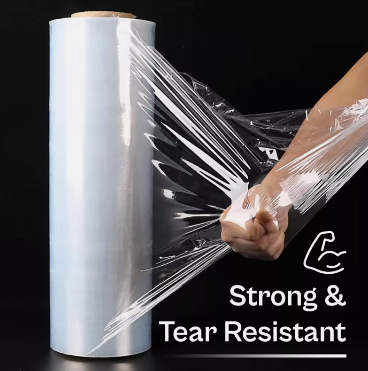 2 Rolls Machine Length Stretch Film Wrap 20″ x 5000FT 75 Gauge King Hand Wrap