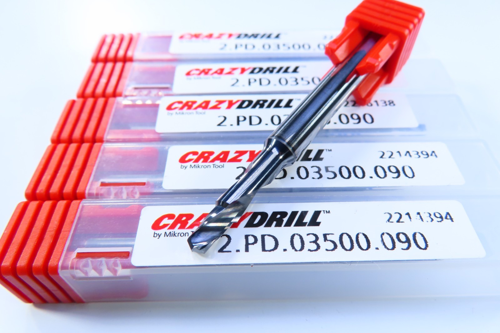 LOT ( 6 ) NEW MIKRON TOOL CRAZYDRILL .1378″ COOL PILOT SOLID CARBIDE PILOT DRILL