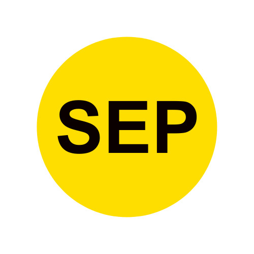 Month – September Labels Inventory Months Adhesive Stickers 2″ Round, 500 PCS