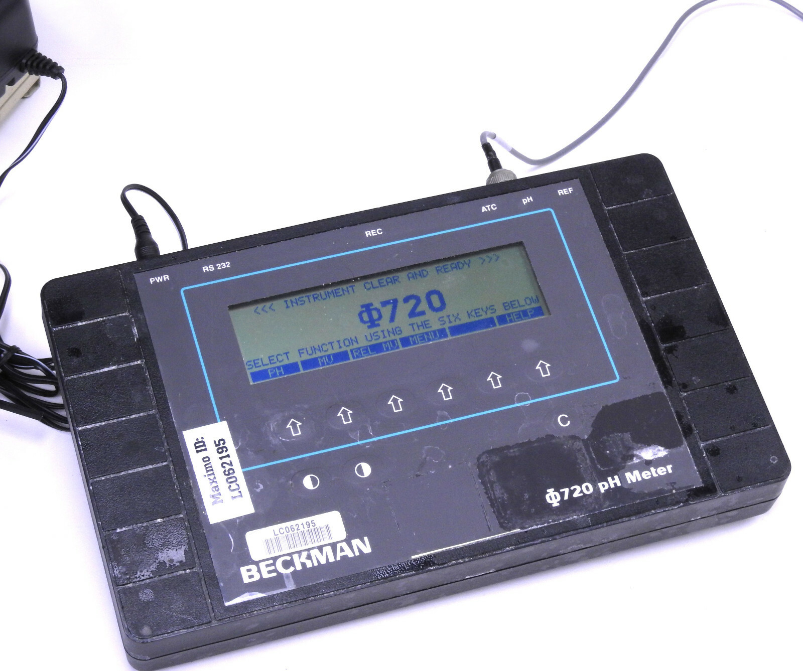 Beckman PH Meter PHI 720 Cat Number 143806 w/ Functional Electrode