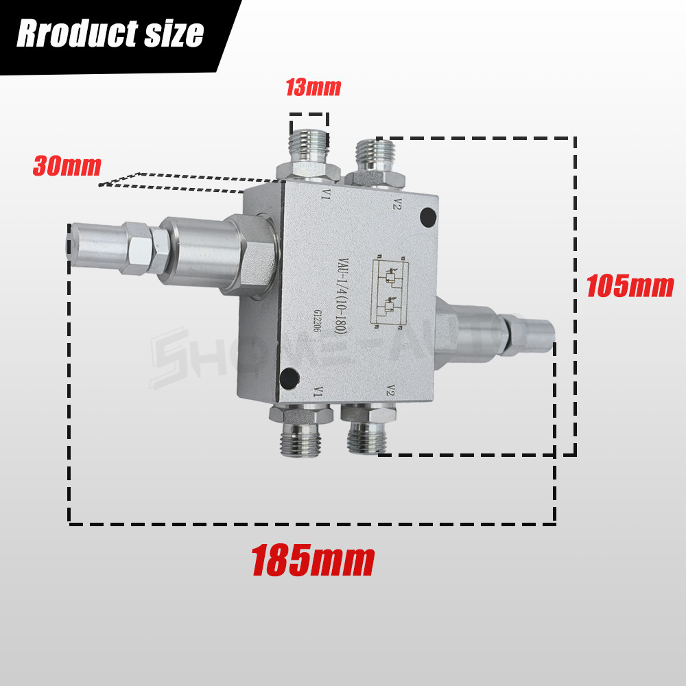 Mini Excavator Cushion Valve Kit Complete for Swivel Motor Assembled